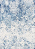 SAFAVIEH Brentwood Collection Accent Rug - 2' x 4', Ivory & Navy, Modern Abstract Design, Non-Shedding & Easy Care, Ideal for High Traffic Areas in Entryway, Living Room, Bedroom (BNT822B)