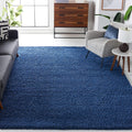 SAFAVIEH Laguna Shag Collection Area Rug - 10' x 14', Blue, Solid Design, Non-Shedding & Easy Care, 2-inch Thick Ideal for High Traffic Areas in Living Room, Bedroom (SGL303K)