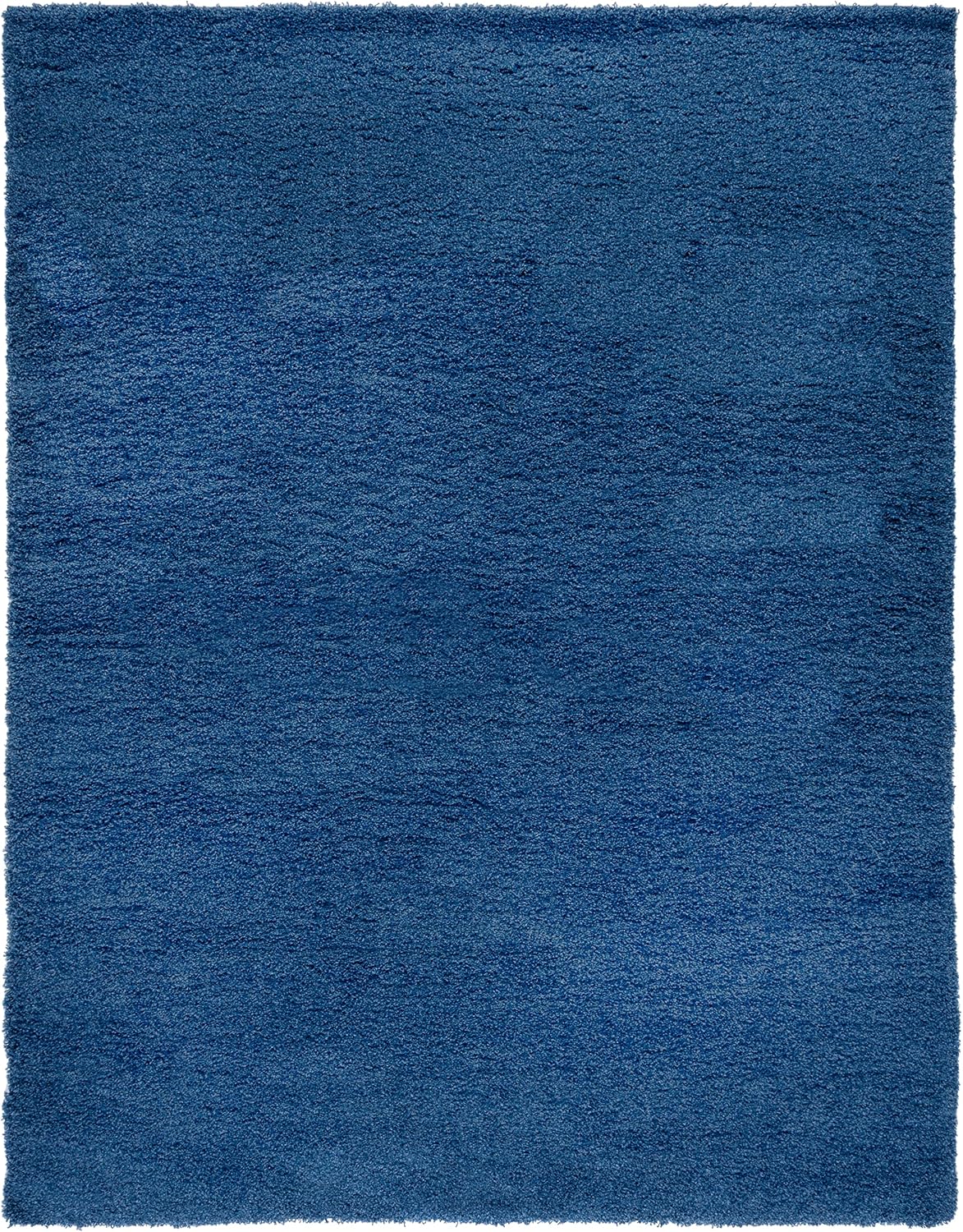 SAFAVIEH Laguna Shag Collection Area Rug - 10' x 14', Blue, Solid Design, Non-Shedding & Easy Care, 2-inch Thick Ideal for High Traffic Areas in Living Room, Bedroom (SGL303K)