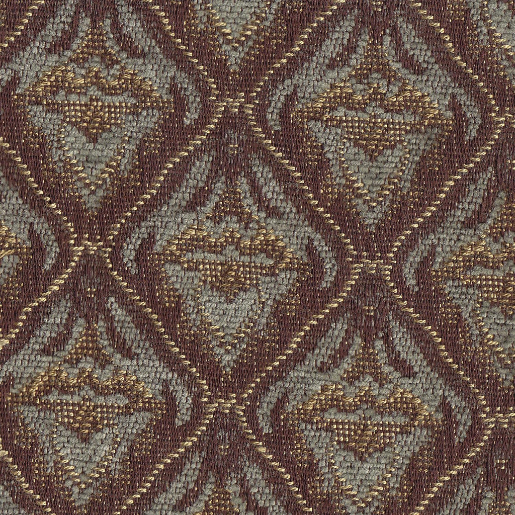 Homepop Home Decor |K1136-F662 | Classic Upholstered Parsons Dining Chair | Single Accent Dining Chair, Blue & Brown Damask