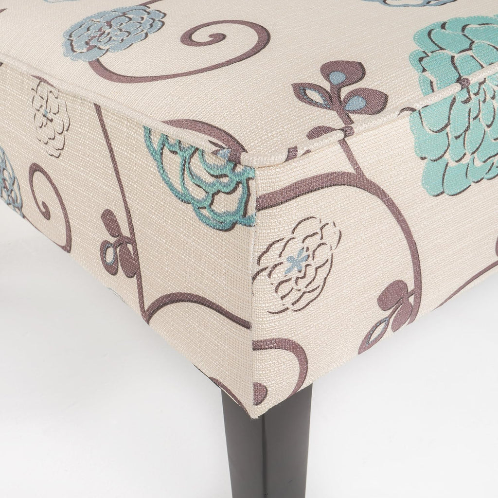 Christopher Knight Home Dejon Fabric Love Seat, White And Blue Floral