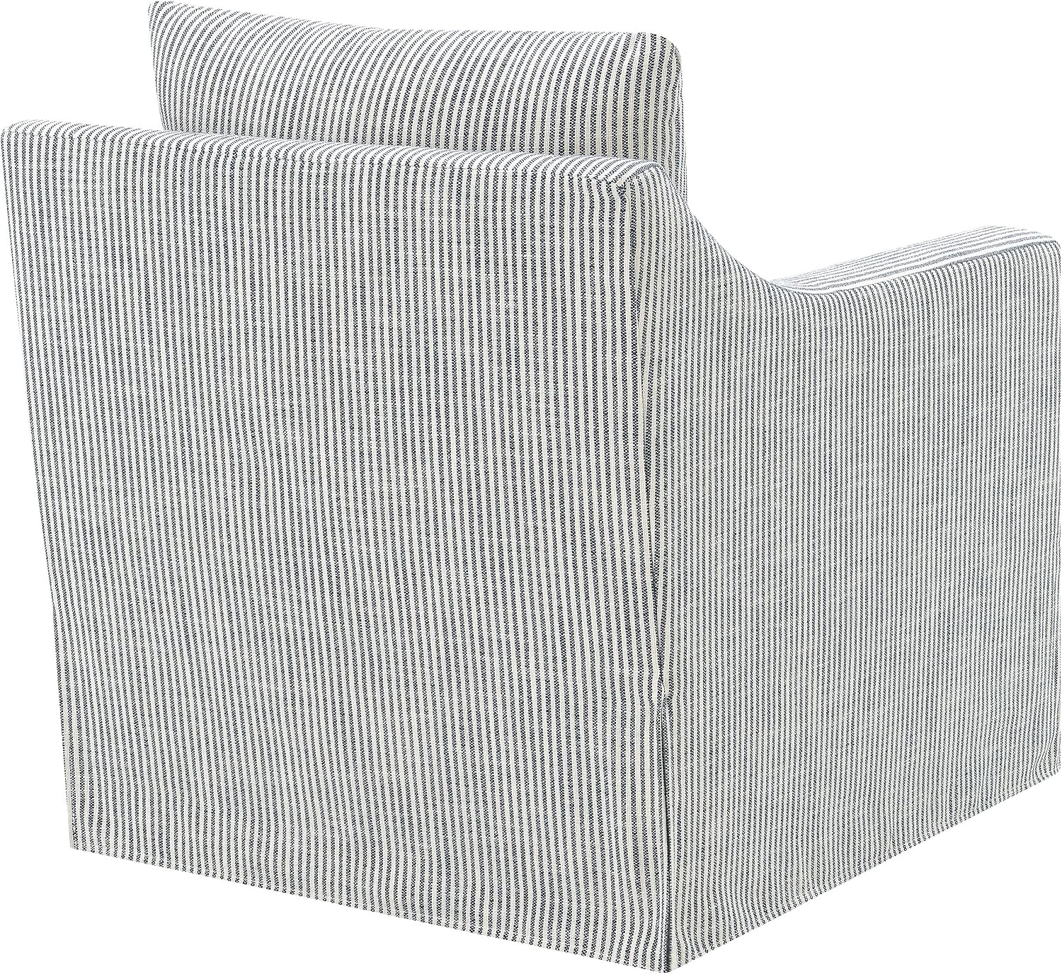 Coaster Home Furnishings - Winter - Wood - Upholstered Accent Chair with Sloped Arms, Removable Seat Cushion and 360-Degree Swivel - Living Room - Grey - 904137
