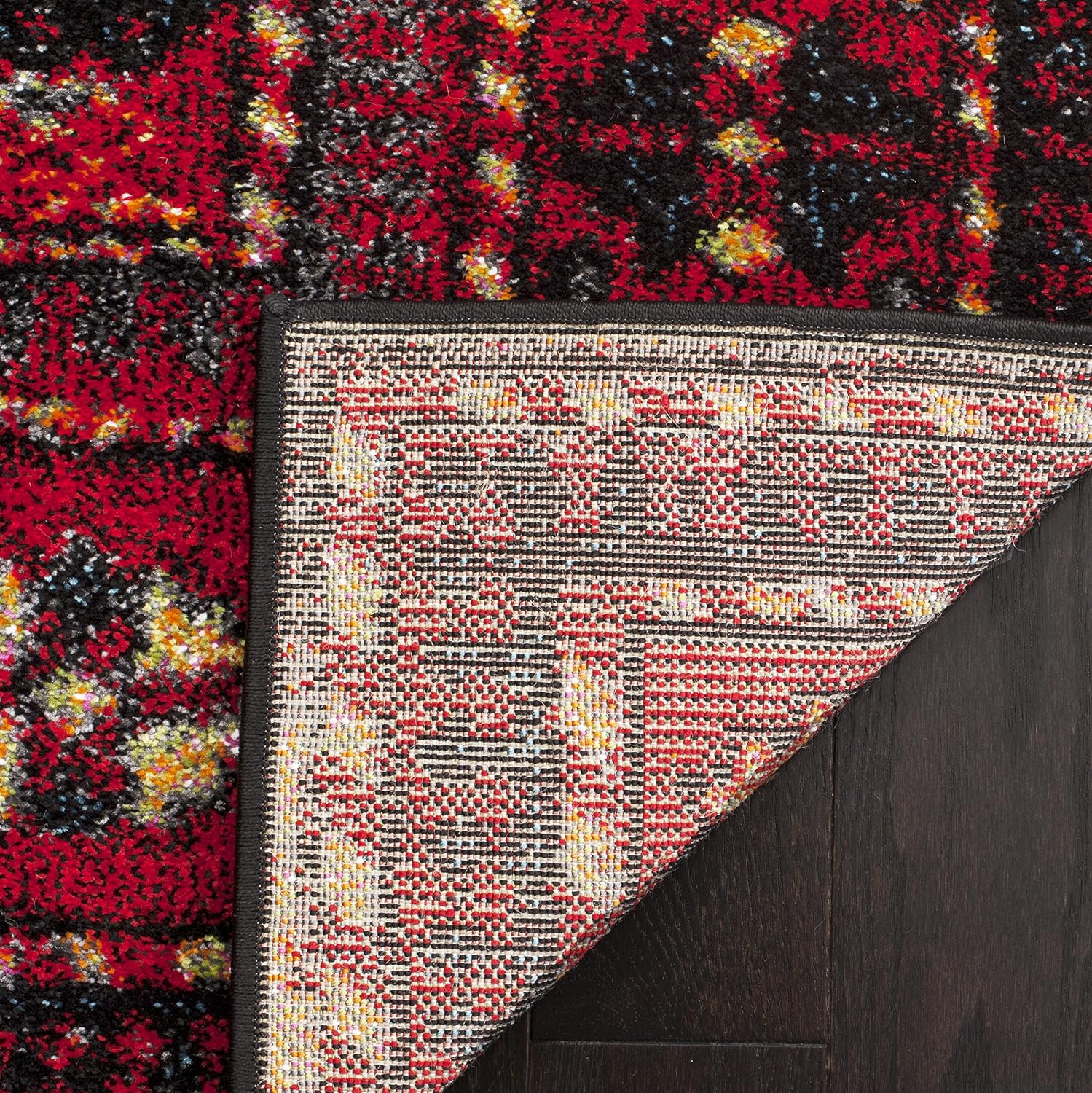 SAFAVIEH Vintage Hamadan Collection X-Large Area Rug - 11' x 15', Red & Multi, Oriental Persian Design, Non-Shedding & Easy Care, Ideal for High Traffic Areas in Living Room, Bedroom (VTH213A)