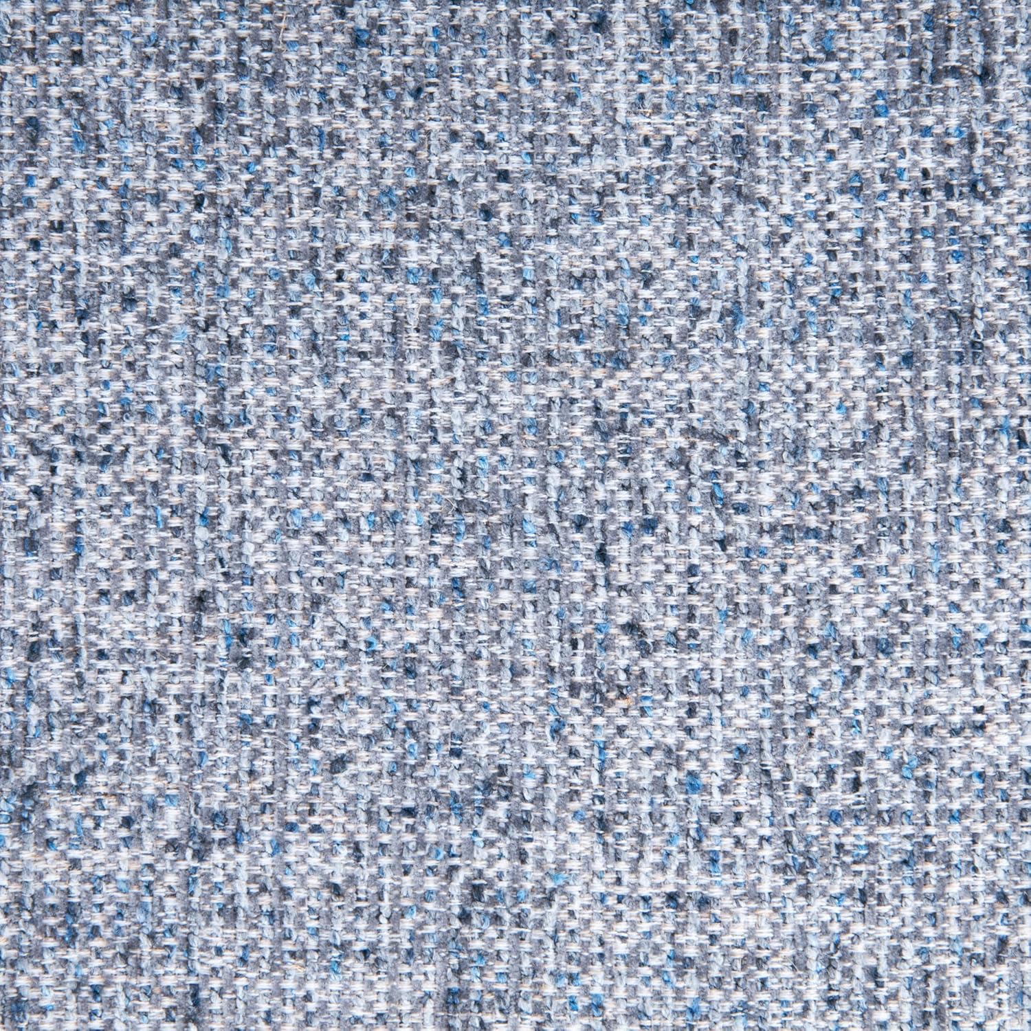 HomePop 60' Modern Storage Bench with Wood Legs - Blue Gray Woven Fabric