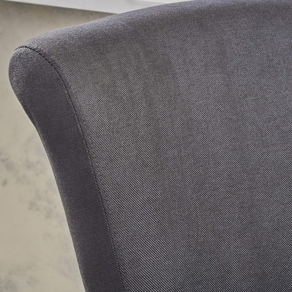 Christopher Knight Home Tracy Fabric Swivel Barstool, 41.25', Dark Charcoal