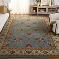 SAFAVIEH Lyndhurst Collection Area Rug - 8' x 11', Blue & Ivory, Traditional Oriental Design, Non-Shedding & Easy Care, Ideal for High Traffic Areas in Living Room, Bedroom (LNH553-6512)