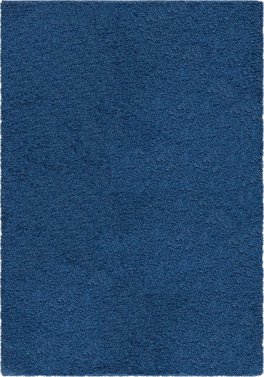 SAFAVIEH Laguna Shag Collection Area Rug - 5'3' x 7'6', Blue, Solid Design, Non-Shedding & Easy Care, 2-inch Thick Ideal for High Traffic Areas in Living Room, Bedroom (SGL303K)