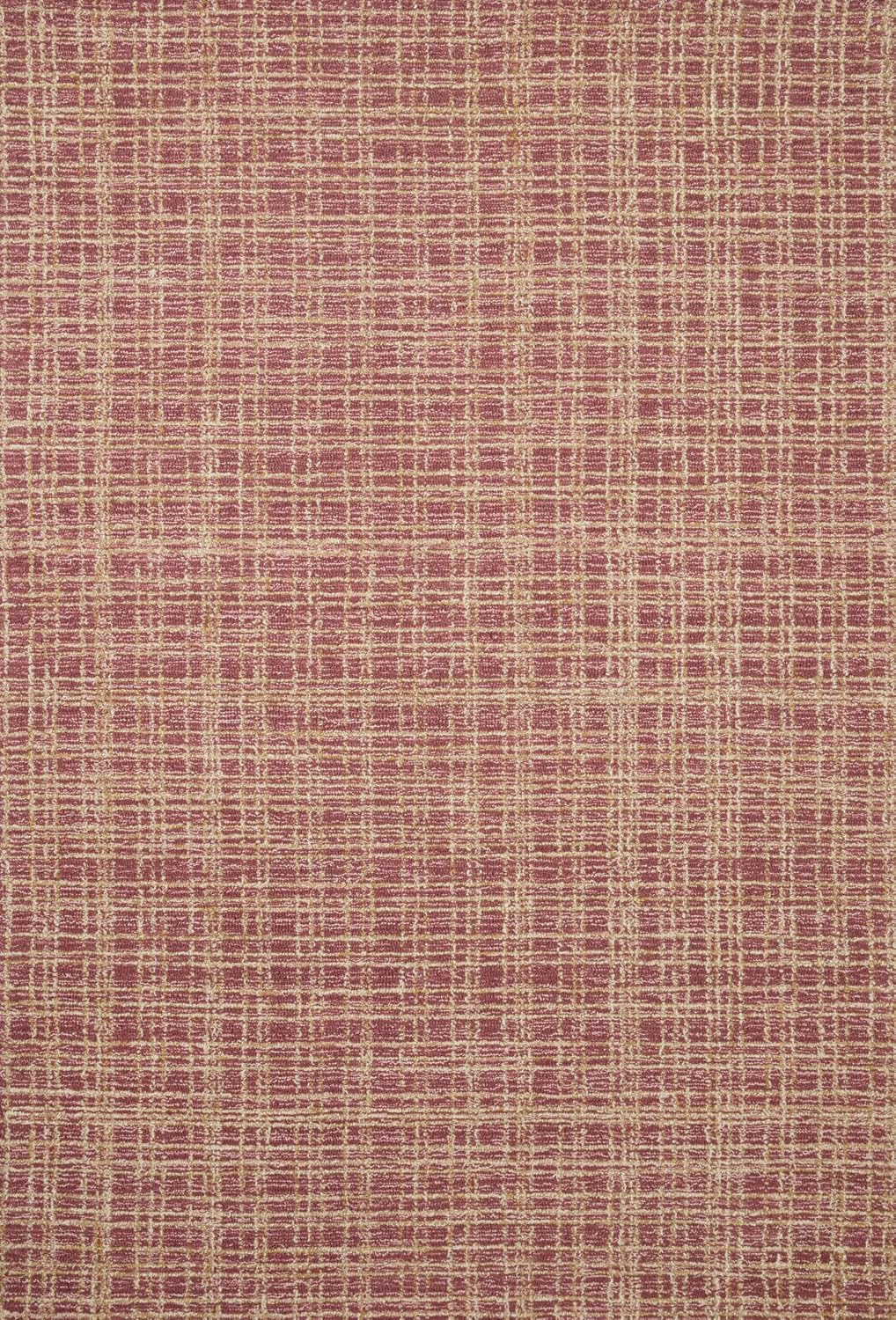 Loloi Chris Loves Julia Polly 7'-9' x 9'-9' Area Rug in Berry/Natural - Large Neutral Area Rug, Unique Patterned Rug for Living Room, Bedroom, Dining Area, Home Office