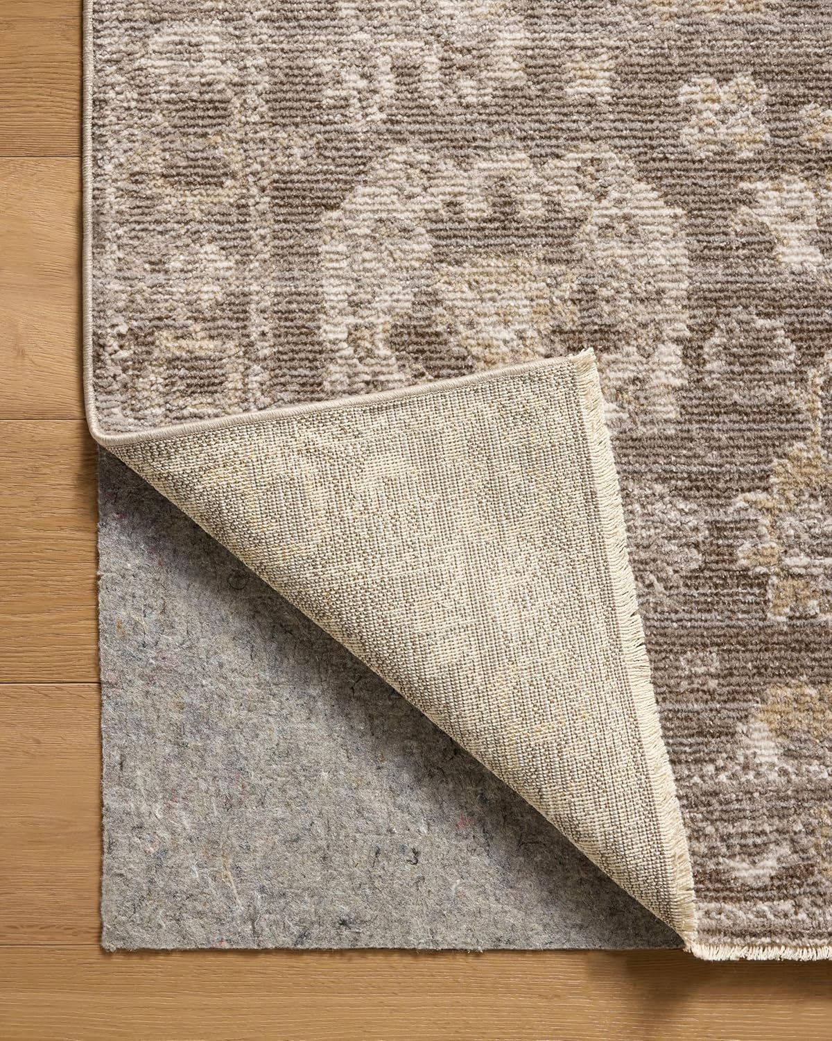 Loloi Magnolia Home by Joanna Gaines Pace Collection PAC-03 Taupe/Wheat 2'-6' x 10'-0' Runner Rug