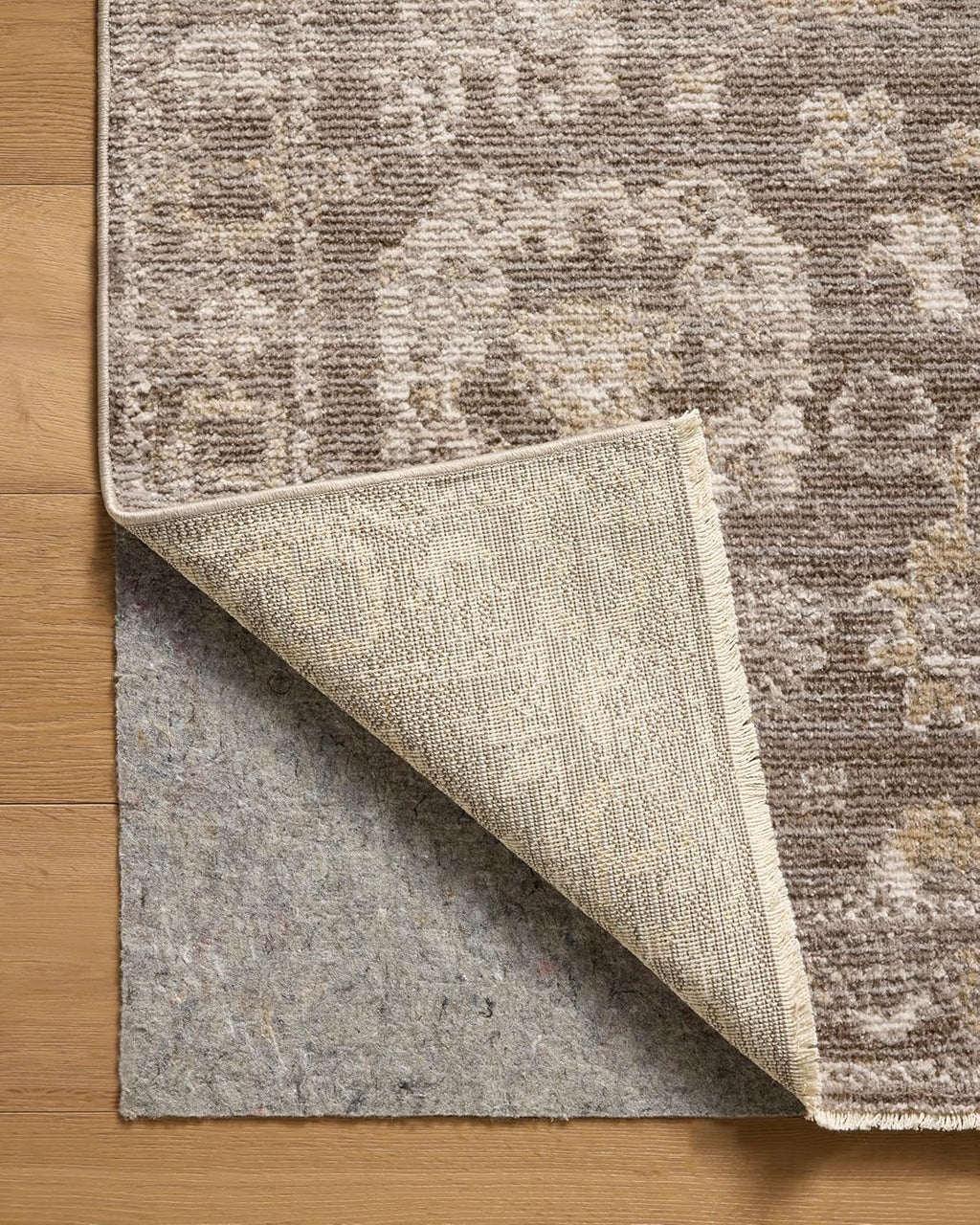 Loloi Magnolia Home by Joanna Gaines Pace Collection PAC-03 Taupe/Wheat 2'-6' x 12'-0' Runner Rug