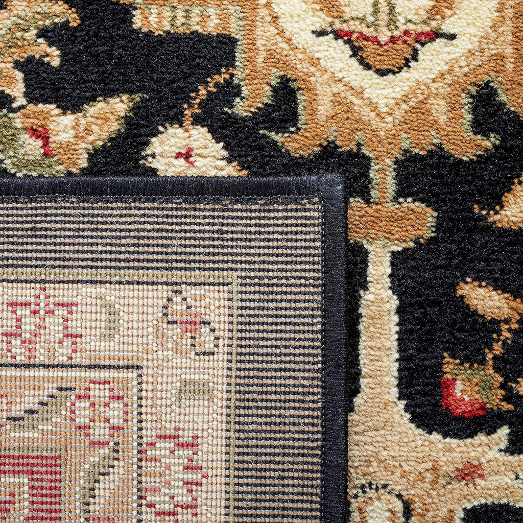 SAFAVIEH Lyndhurst Collection Area Rug - 8' x 10', Black & Red, Traditional Oriental Design, Non-Shedding & Easy Care, Ideal for High Traffic Areas in Living Room, Bedroom (LNH330Y)
