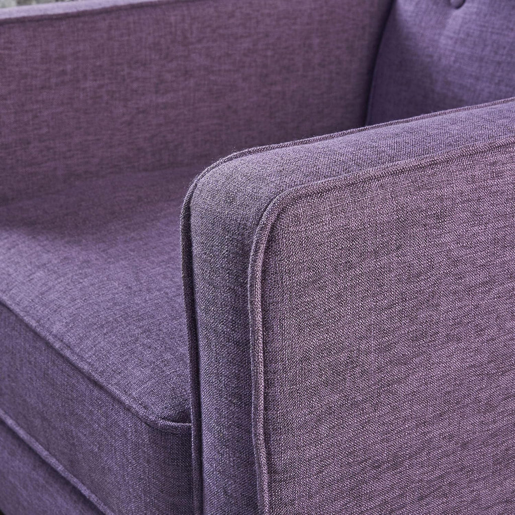 Christopher Knight Home Mervynn Mid-Century Modern Fabric Recliner,polyester, Muted Purple / Dark Espresso