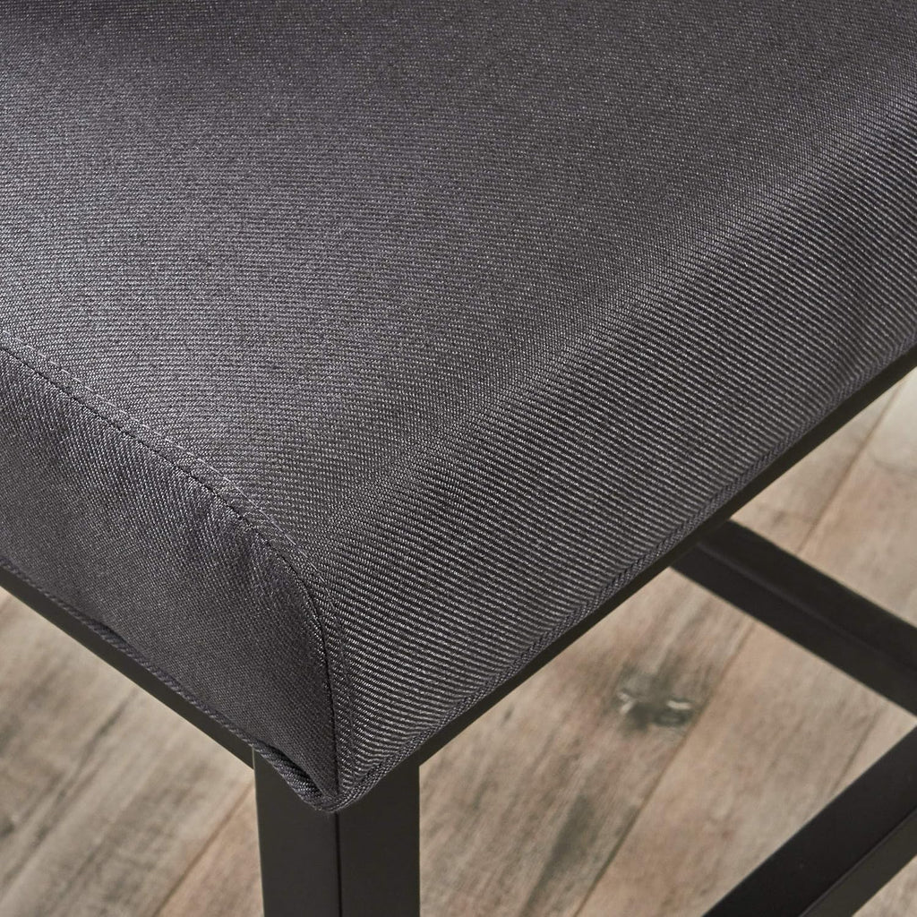 Christopher Knight Home Tracy Fabric Swivel Barstool, 41.25', Dark Charcoal